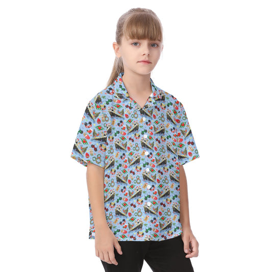 Very Merrytime Christmas Cruise - Kid's Hawaiian Button Up Shirt