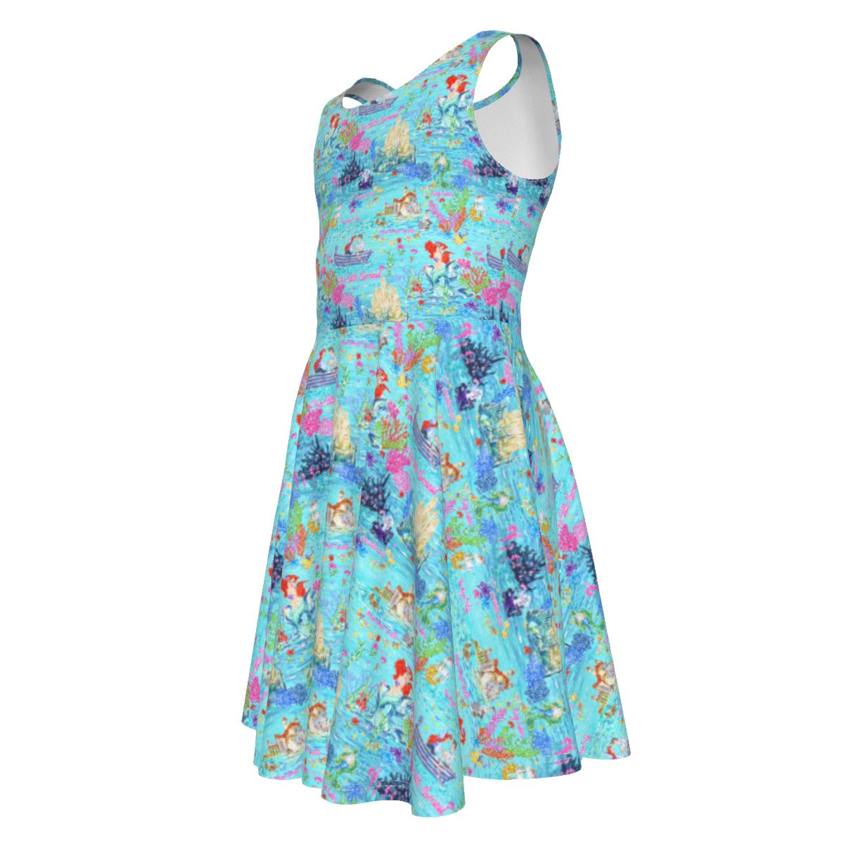Ocean Wonderland Dreams - Kid's Sleeveless Skater Dress