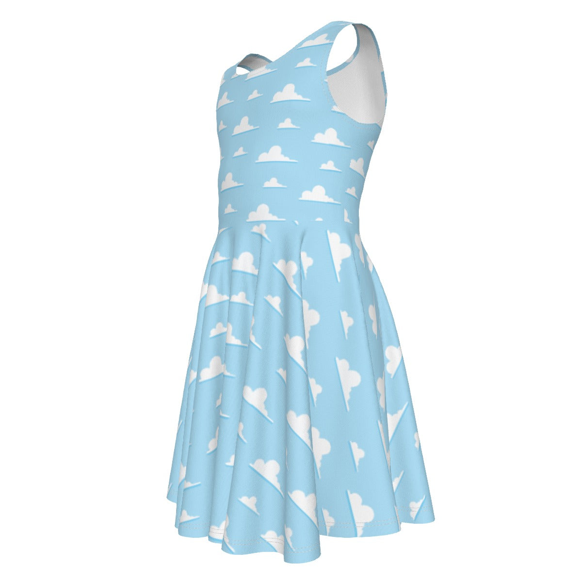 Andy’s Room Clouds- Kid's Sleeveless Skater Dress