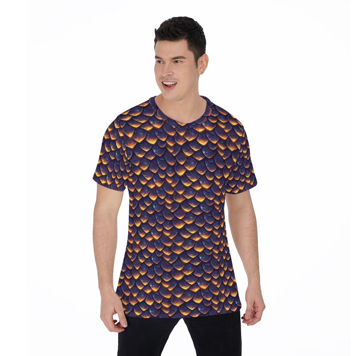 Animal Print - Dragon - Men's Short Sleeve T-Shirt