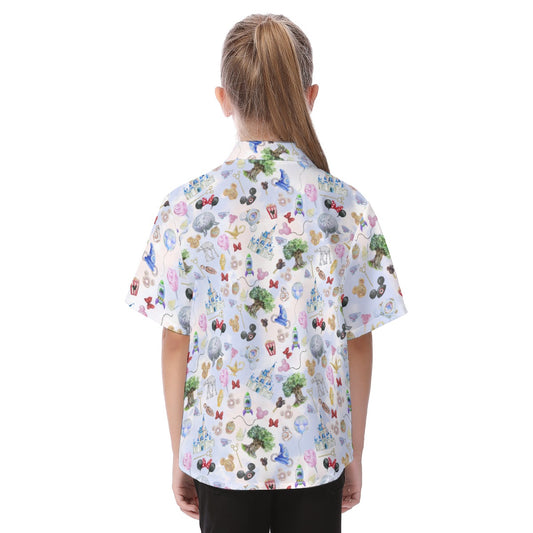 WDW Park Hopper - Kid's Hawaiian Button Up Shirt