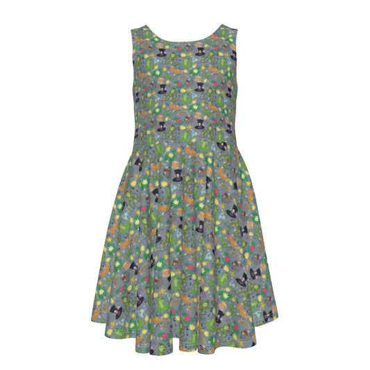 Bayou Princess Icons - Kid's Sleeveless Skater Dress