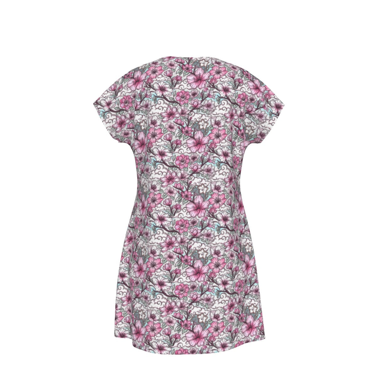 Fairytale Florals – Blossoms of Honor - Women's T-Shirt Dress