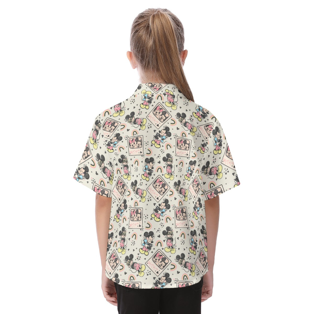 Retro Camera Mouse - Kid's Hawaiian Button Up Shirt