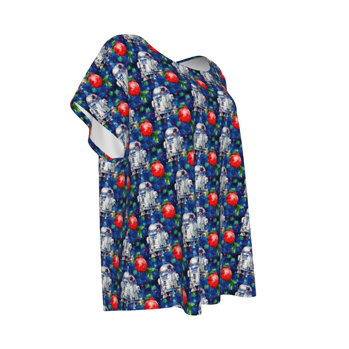 Little Blue Christmas Droid - Women’s Relaxed Fit Scoop Tee