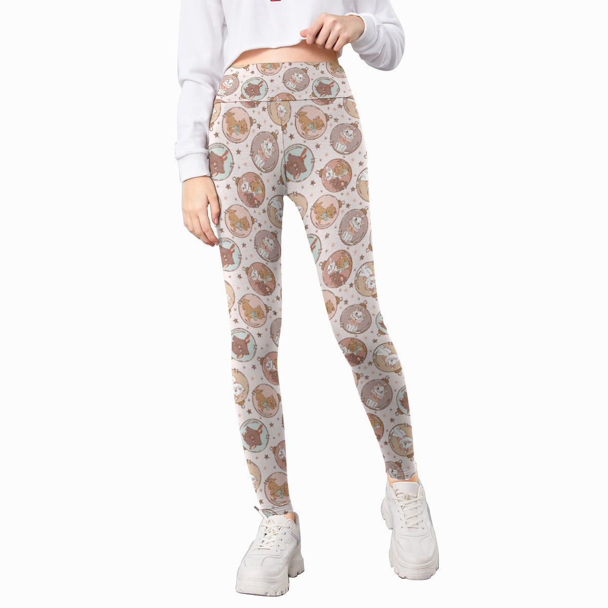 Festive Feline Baubles - Kid's Leggings