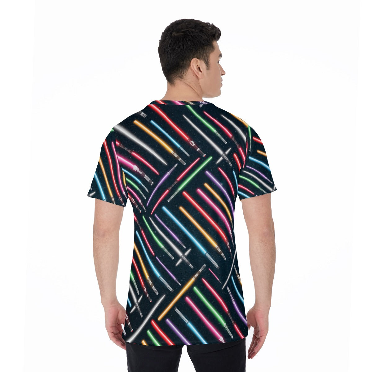 Vibrant Galaxy Sabers - Men's Short Sleeve T-Shirt