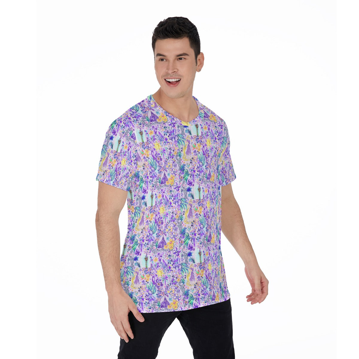 Bright Tropical Princess - Tower Light Festival - Men's Short Sleeve T-Shirt