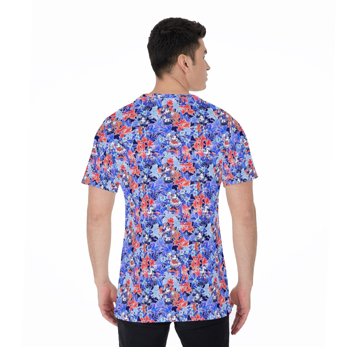 Navy Blooms Cruise - Men's Short Sleeve T-Shirt