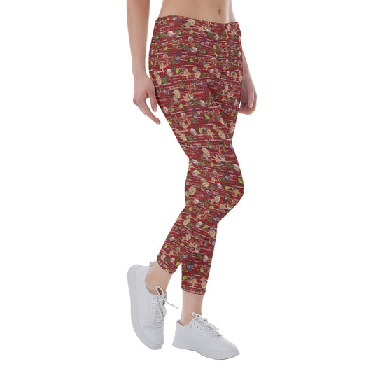 A Very Festive Puppet Christmas - Women's Yoga Leggings
