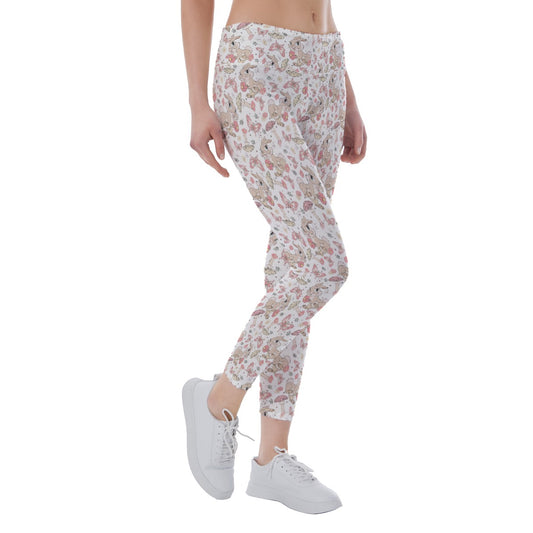 Woodland Bunny Cottagecore - Women's Yoga Leggings