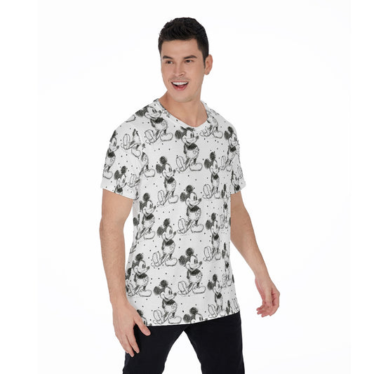 Sketch of Classic Mouse - Men's Short Sleeve T-Shirt