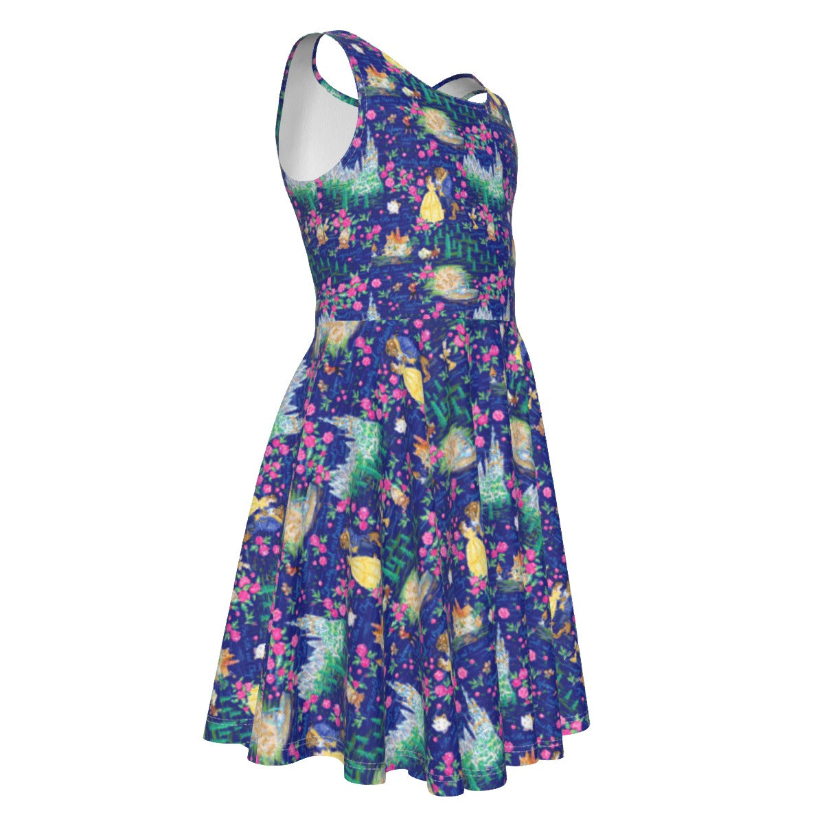 Enchanted Forest Romance - Kid's Sleeveless Skater Dress