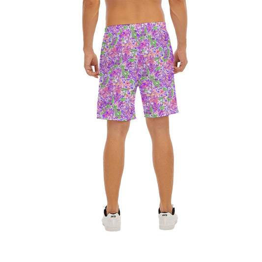 Tropical Splash Vibes - Iconic Crew - Men’s Pocket Beach Shorts