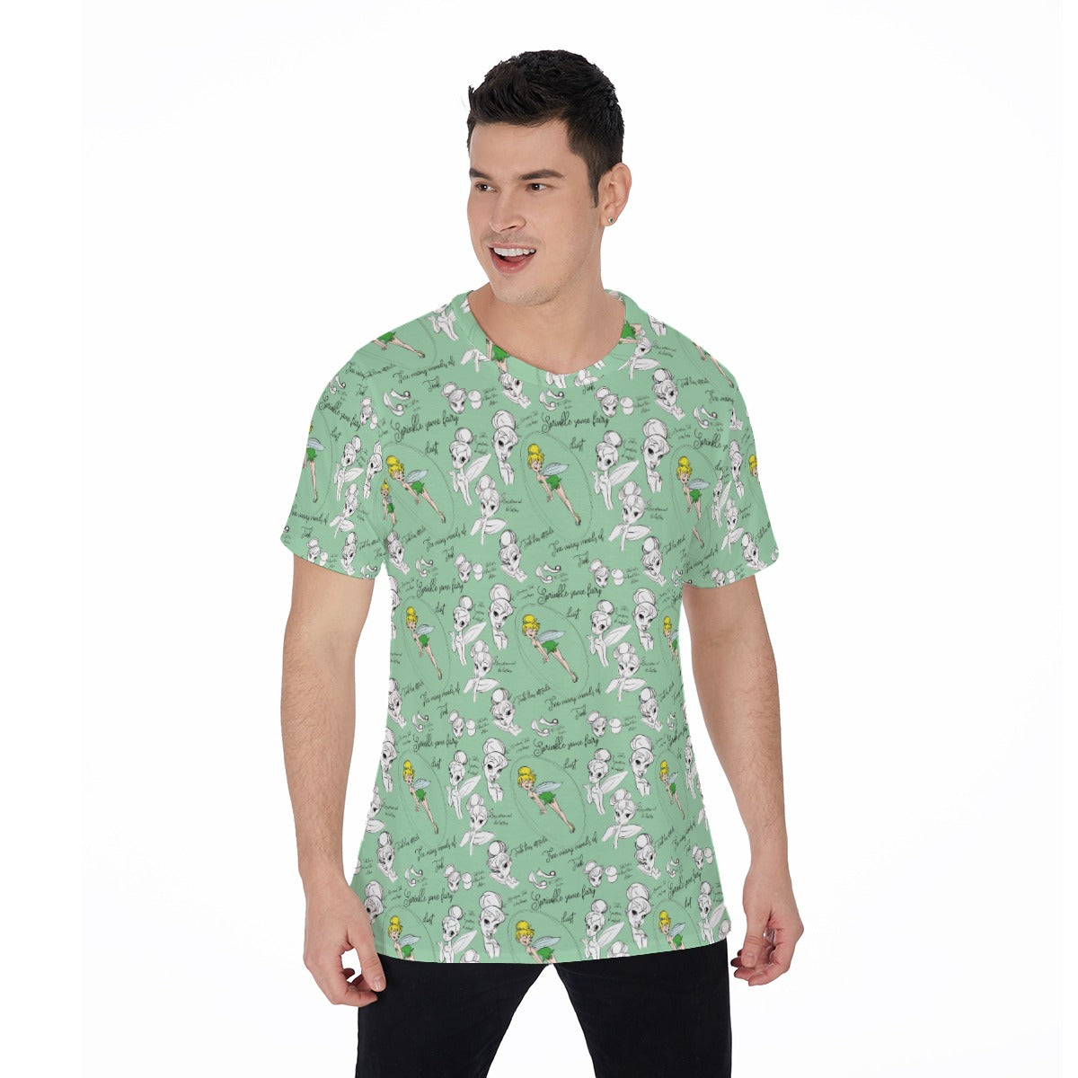 Drawing Pixie Fairy - Men's Short Sleeve T-Shirt