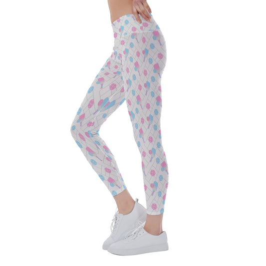 Pickleball Court Spin - Women's Yoga Leggings