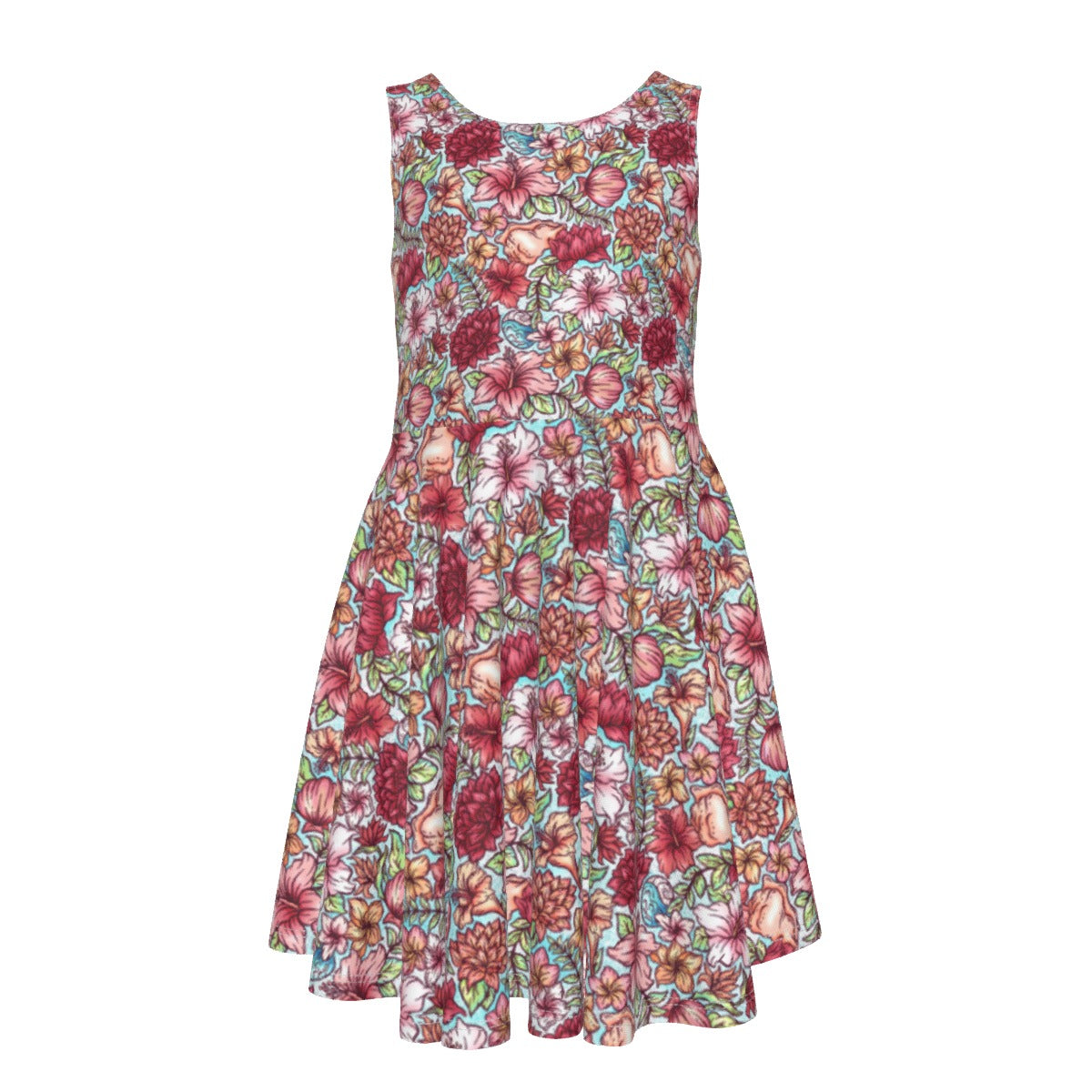 Fairytale Florals – Island Princess - Kid's Sleeveless Skater Dress