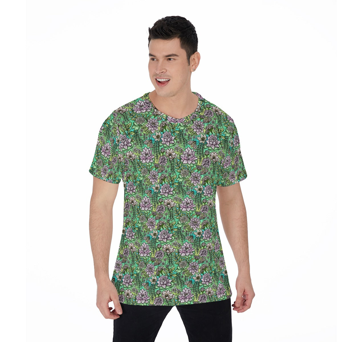 Fairytale Florals – Bayou Blooms - Men's Short Sleeve T-Shirt