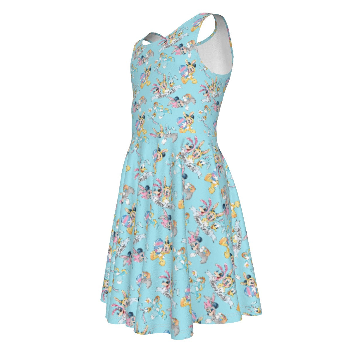 Spring Bunny Costume Crewumes - Kid's Sleeveless Skater Dress