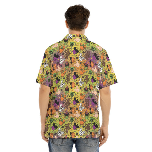Monster Snacks Treats - Men's Hawaiian Button Up Shirt