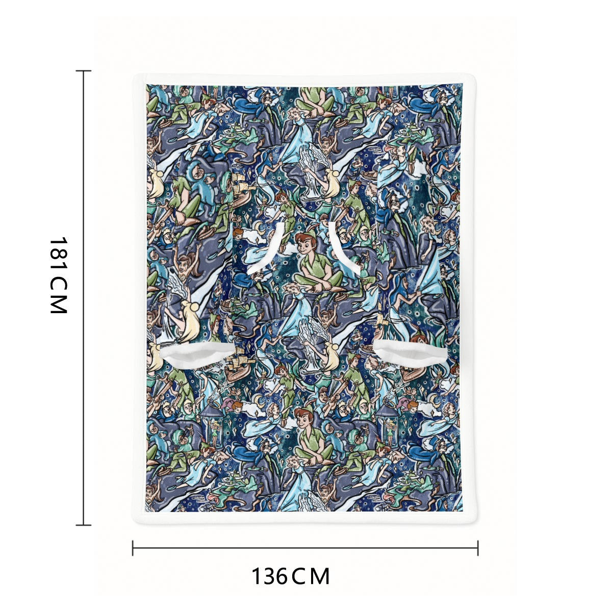 Magical Skybound Adventure - Wearable Blanket Hoodie