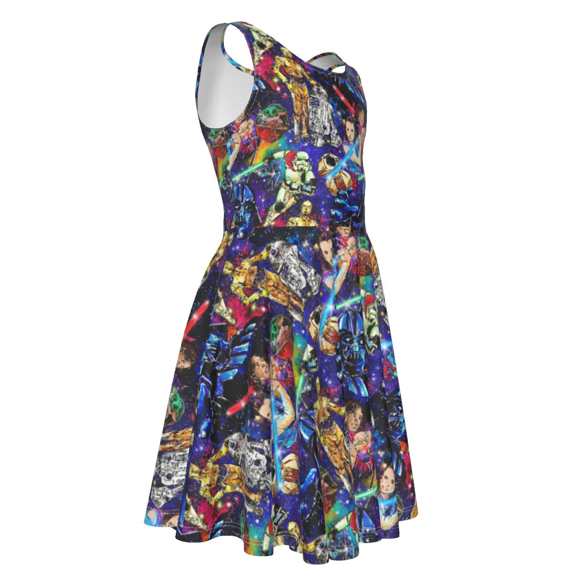 Galaxy Saga - Kid's Sleeveless Skater Dress