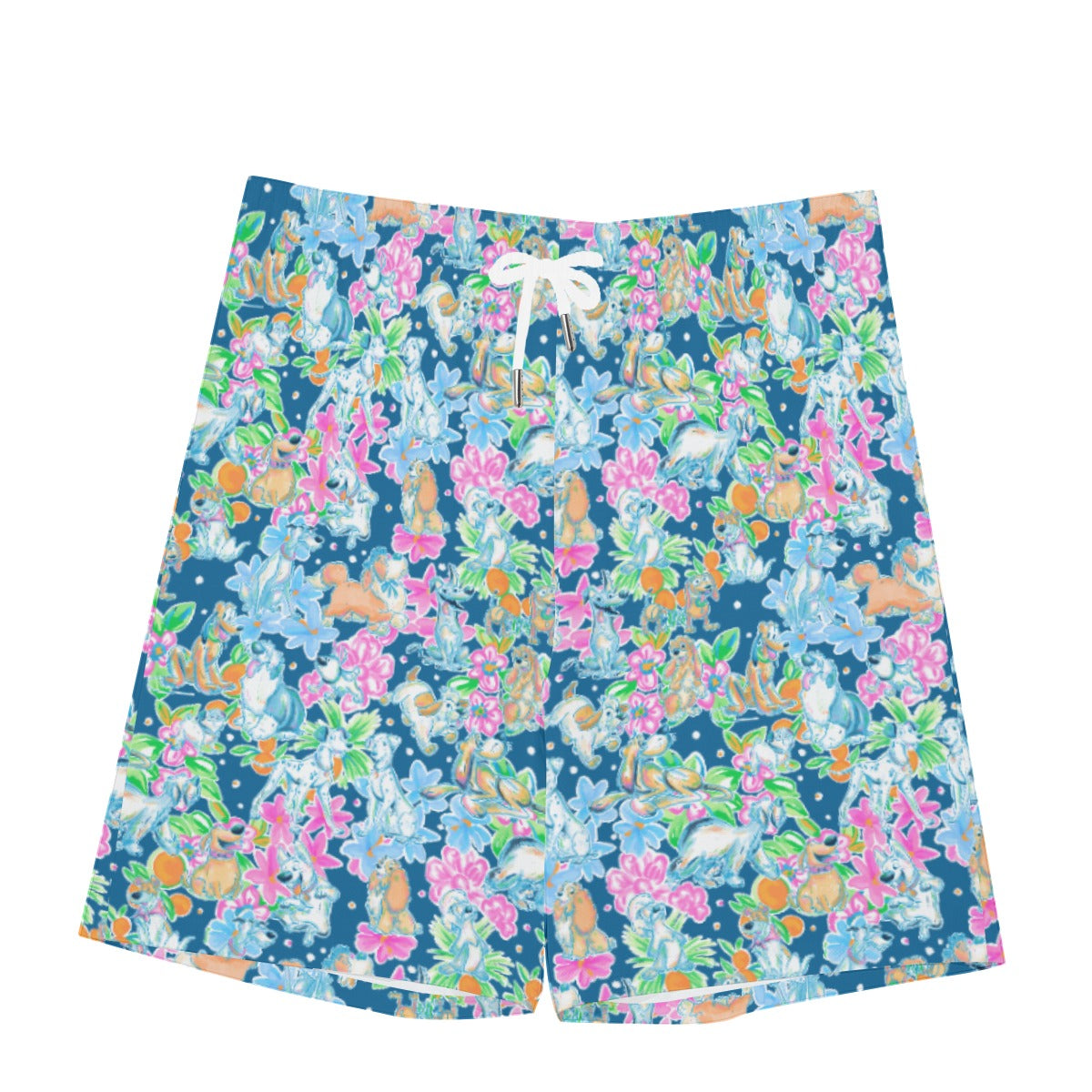 Tropical Paws & Petals - Beloved Dogs - Men’s Pocket Beach Shorts