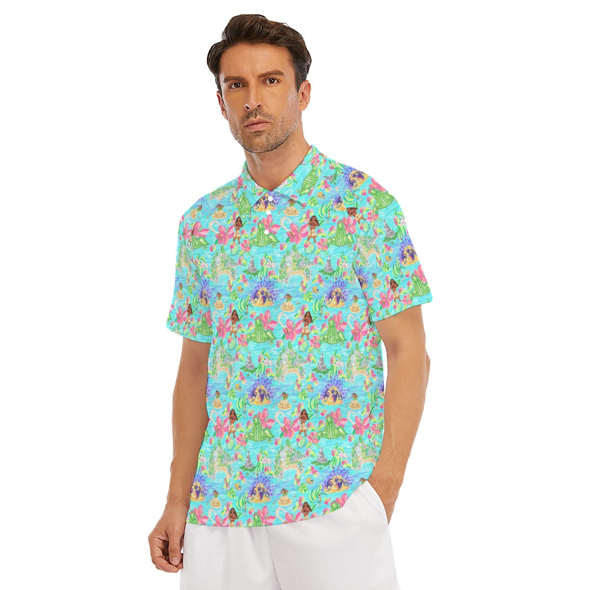 Tropical Island Paradise - Men's Polo Shirt