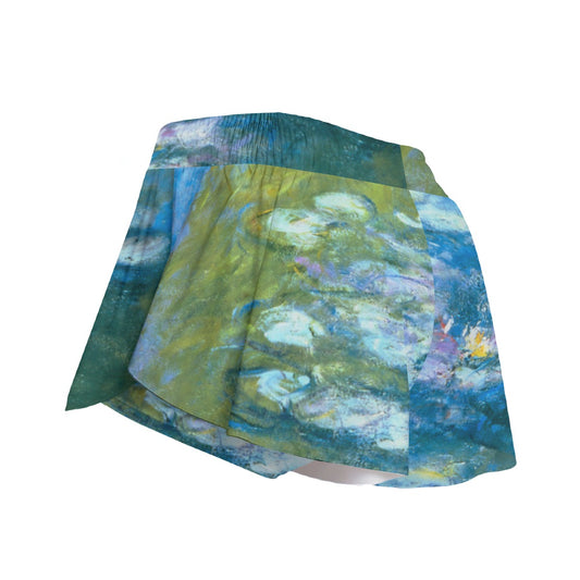 Monet Water Lillies - Women's Flowy Pocket Shorts