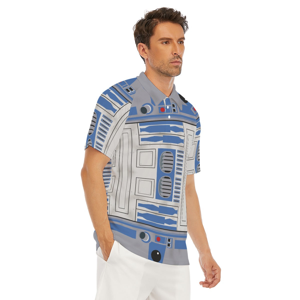 Little Blue Droid - Men's Polo Shirt