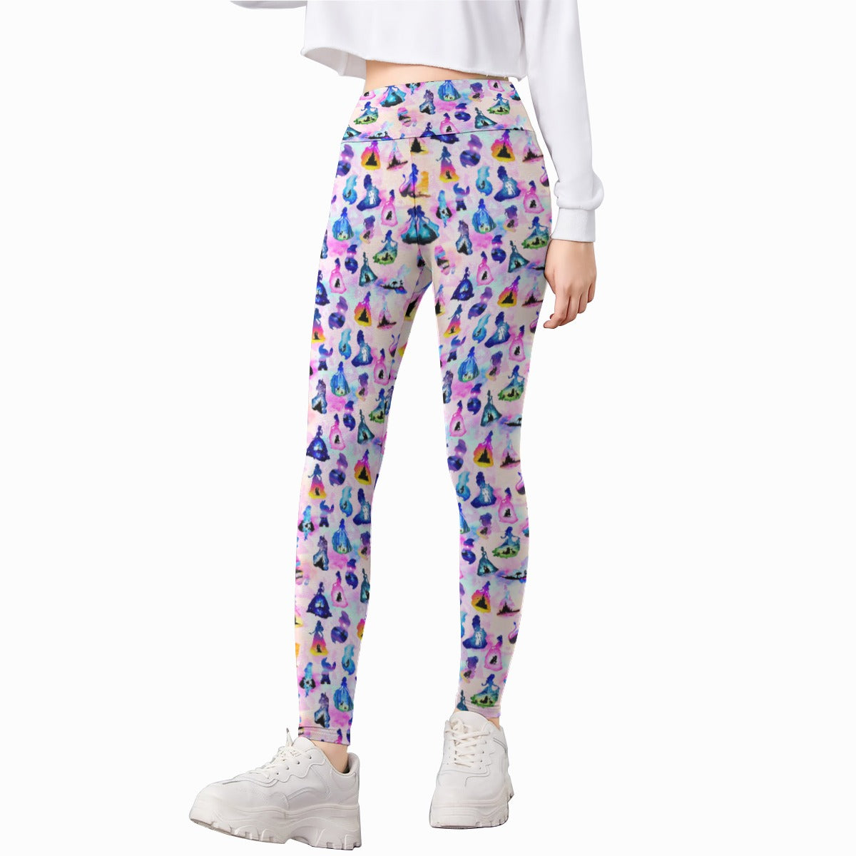 Princess And Classic Animation Silhouettes - Kid's Leggings