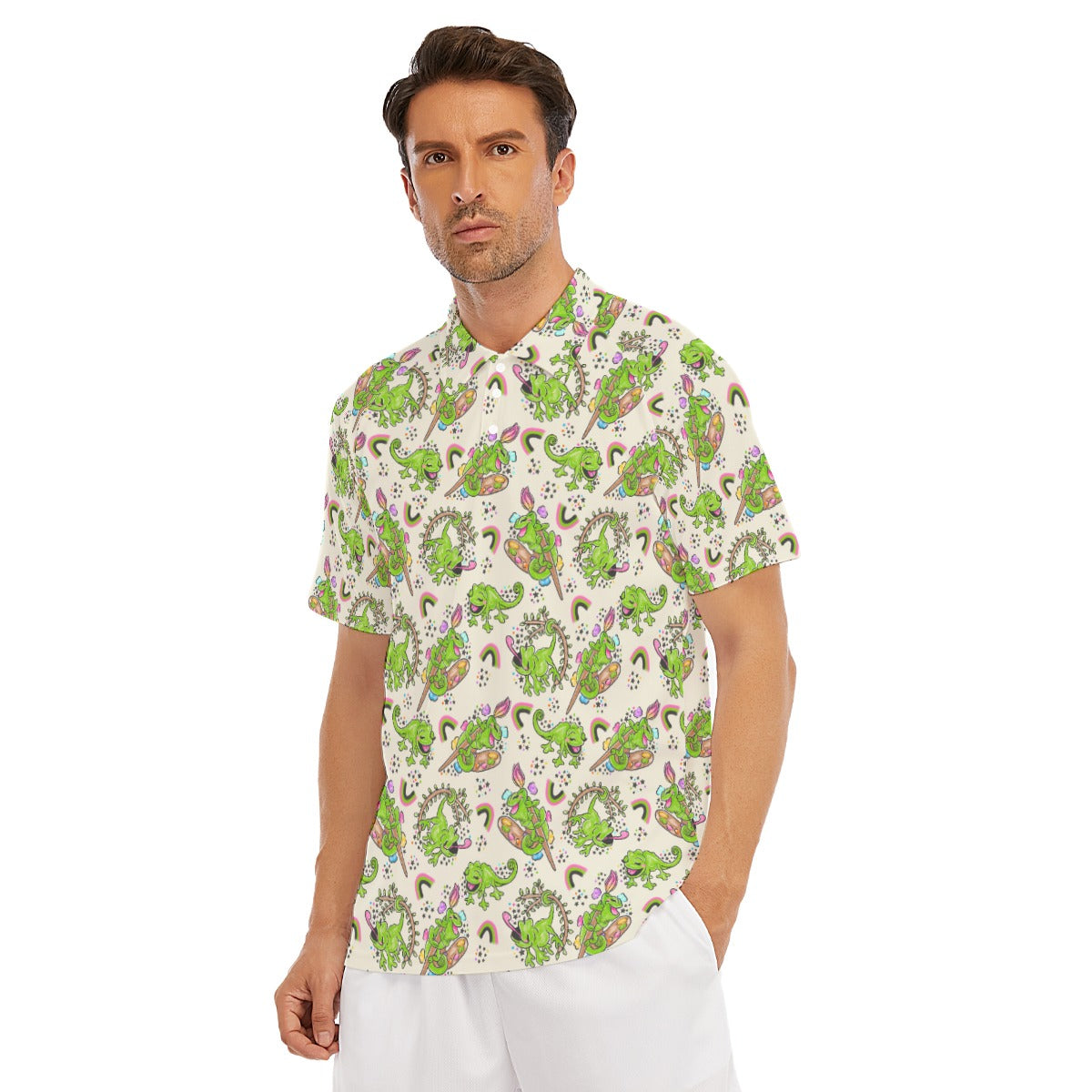 Colorful Chameleon Splash - Men's Polo Shirt