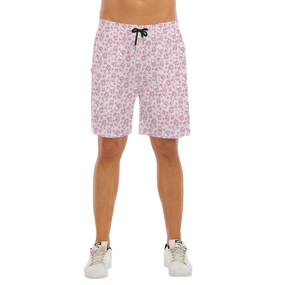 Rainbow Bow Kitty - Men’s Pocket Beach Shorts