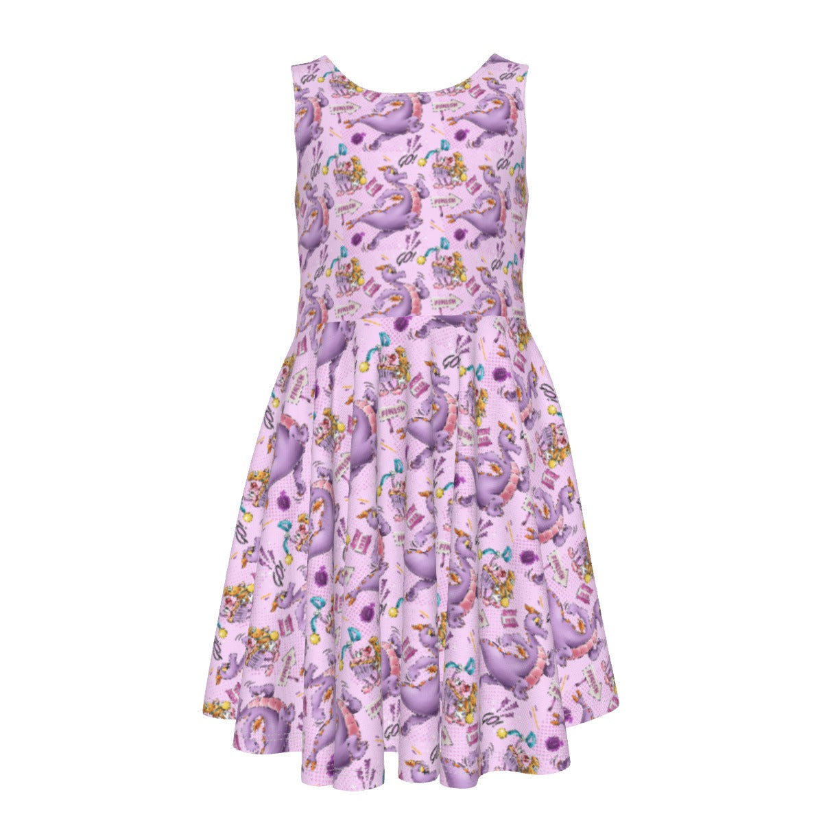 Figment Race Day Dash - Kid's Sleeveless Skater Dress
