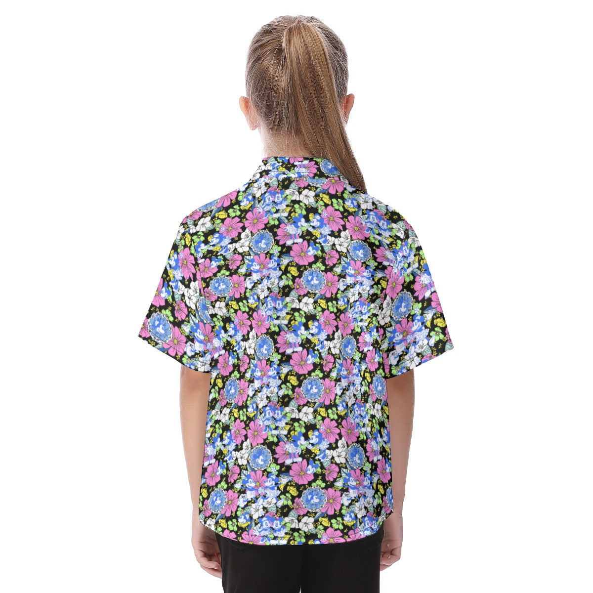 Garden Whimsy - Vintage Mouse Romancennie - Kid's Hawaiian Button Up Shirt