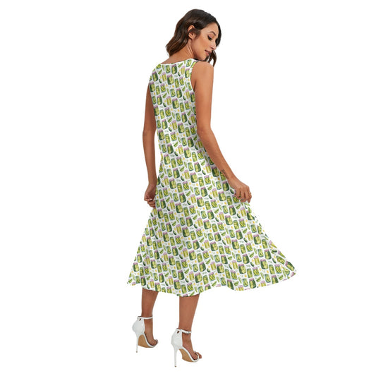 Perfect Pickle Jars - Women’s Diagonal Pocket Midi Dress