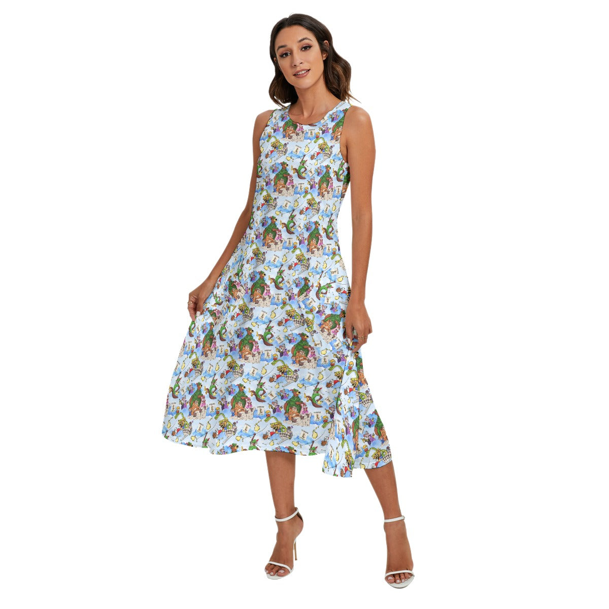 Robin Hood Adventure - Women’s Diagonal Pocket Midi Dress