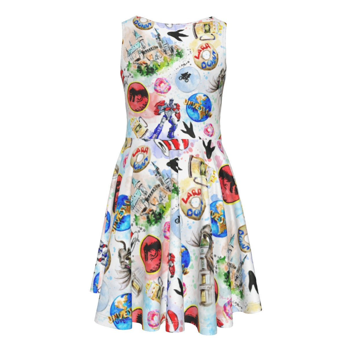A Universal Adventure - Kid's Sleeveless Skater Dress