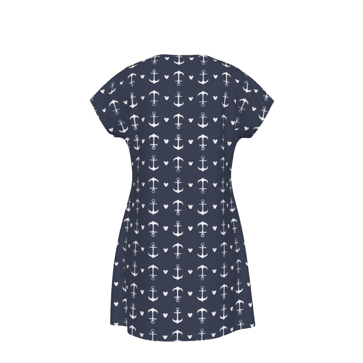 Anchors & Mouse Ears - Women's T-Shirt Dress