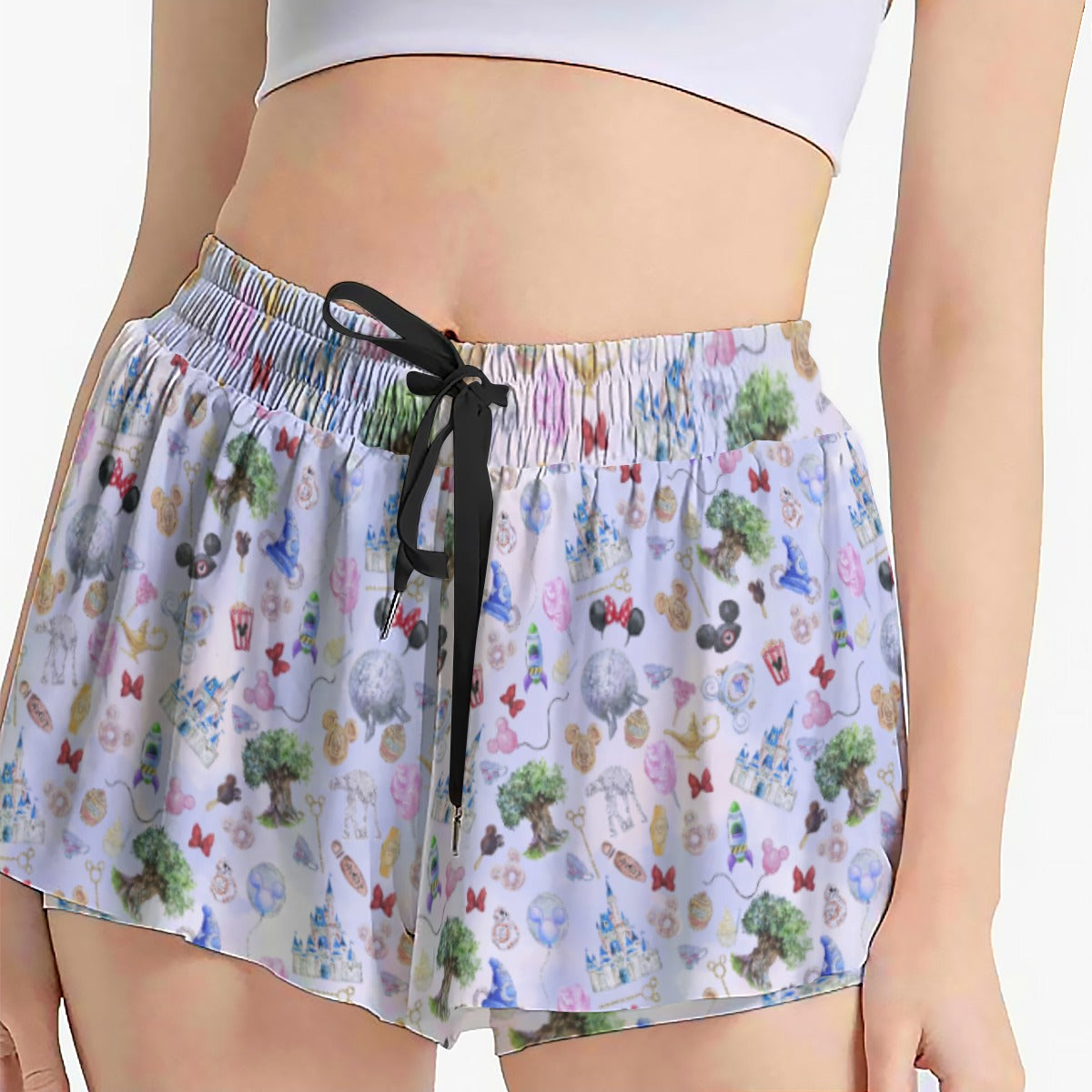 WDW Park Hopper - Women's Flowy Pocket Shorts