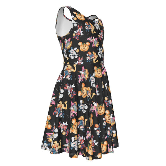 Mouse Friends Halloween Costumesumes - Kid's Sleeveless Skater Dress