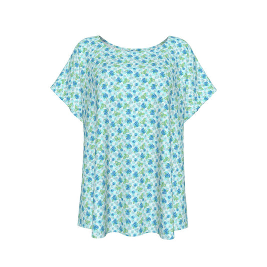Summer Fruits - Blueberry - Women’s Relaxed Fit Scoop Tee