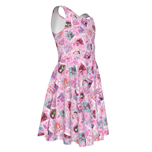 Poisoned Heart Villaintine - Kid's Sleeveless Skater Dress