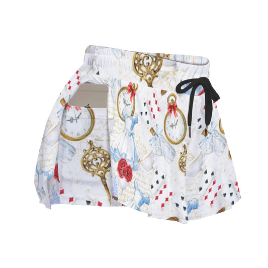 Curious Wonderland Icons - Women's Flowy Pocket Shorts