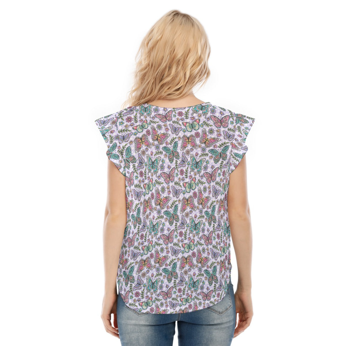 Butterfly Magic - Women’s Flutter Sleeve Top