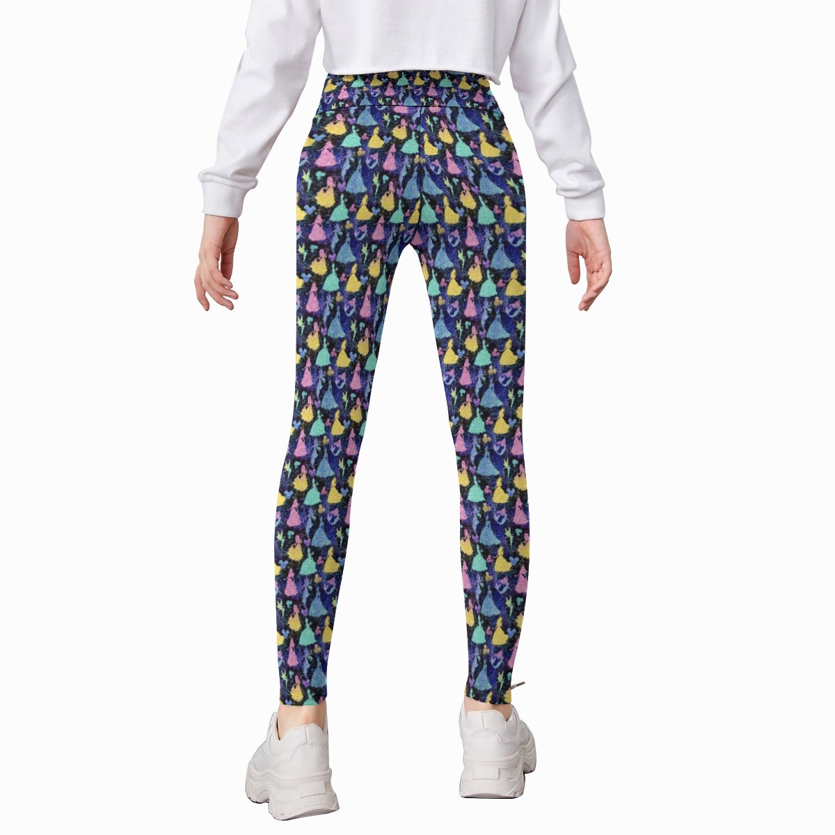 Princess Glitter Silhouettes - Kid's Leggings