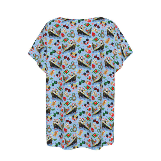 Very Merrytime Christmas Cruise - Women’s Relaxed Fit Scoop Tee