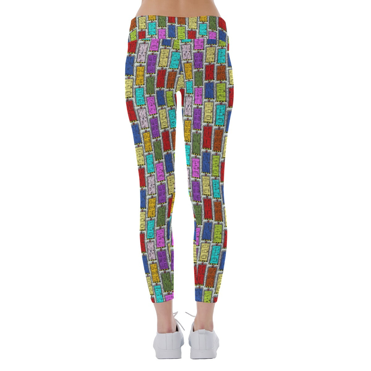 Sketchy Scare Doors - Women's Yoga Leggings
