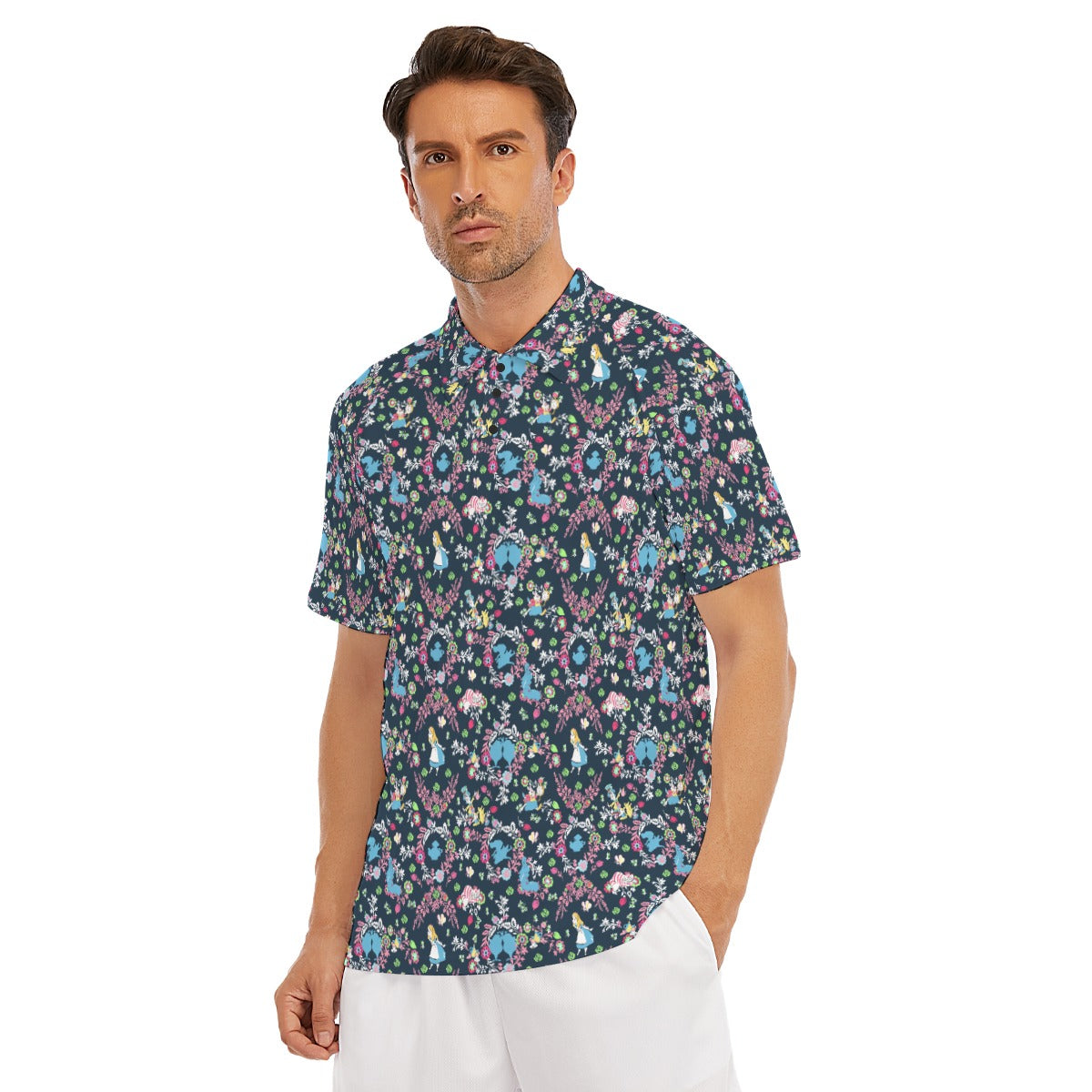 Garden Whimsy - Wonderland Dreams - Men's Polo Shirt