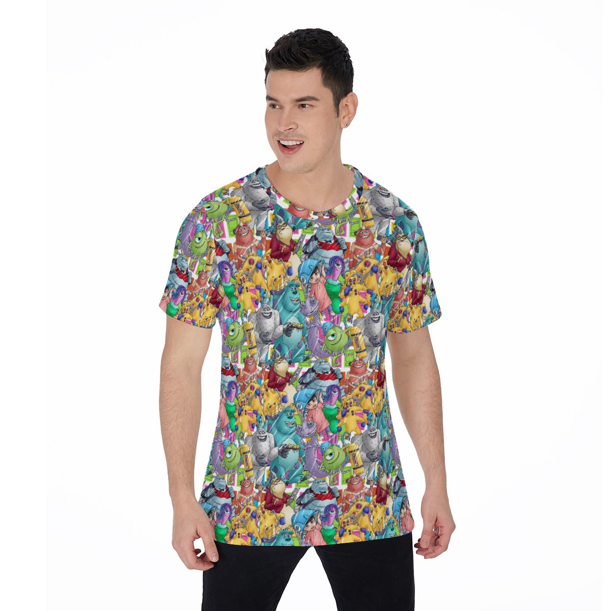 Monster Mayhem Sketched - Men's Short Sleeve T-Shirt